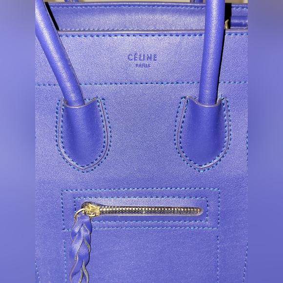 Cobalt Blue designer Inspired Handbag - Picture 2 of 15